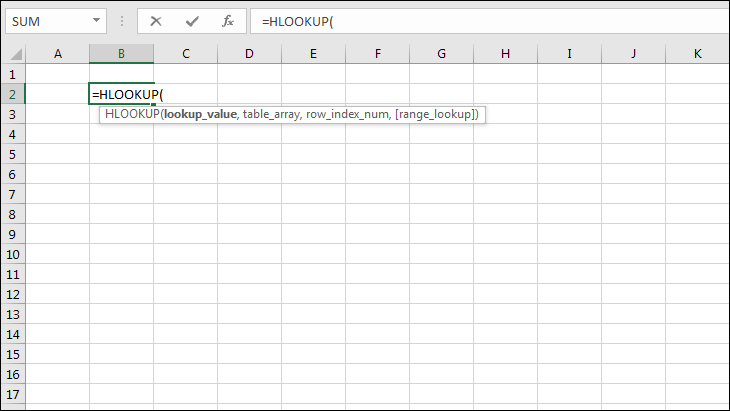 How to Use Excel HLOOKUP Function
